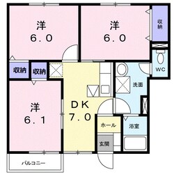 ハッピースクエアー　Ⅱの物件間取画像